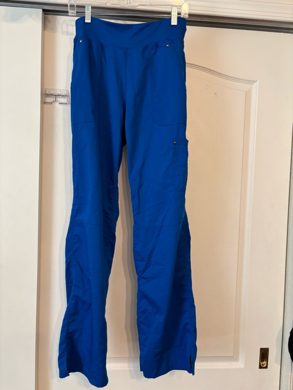 Purple Label Yoga by healing hands scrub bottoms in royal blue size small Tall